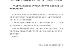 青农商行：2025年科技创新债券（第一期）发行完毕