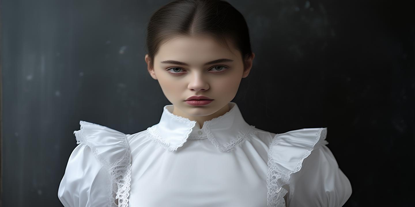 白丝女仆装:时尚诱惑下的优雅与神秘 第1张 白丝女仆装:时尚诱惑下的优雅与神秘 第1张